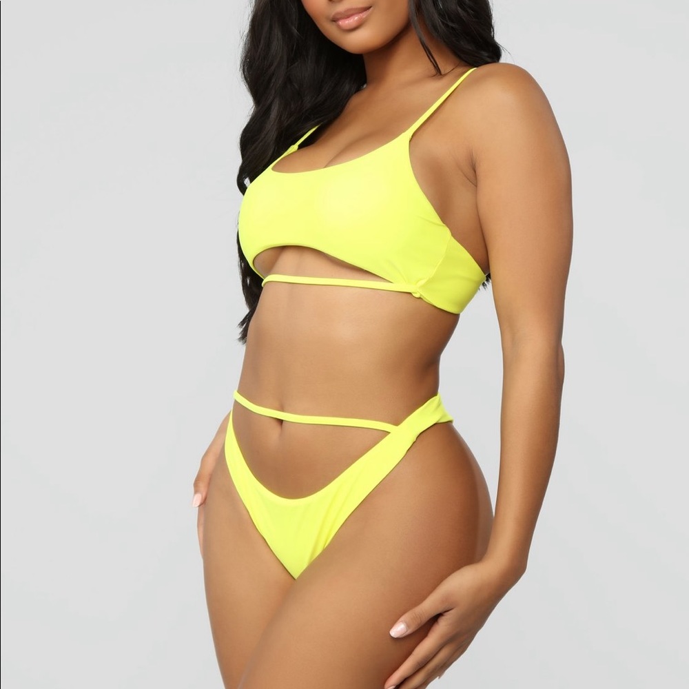 Bright Yellow FashionNova Bikini